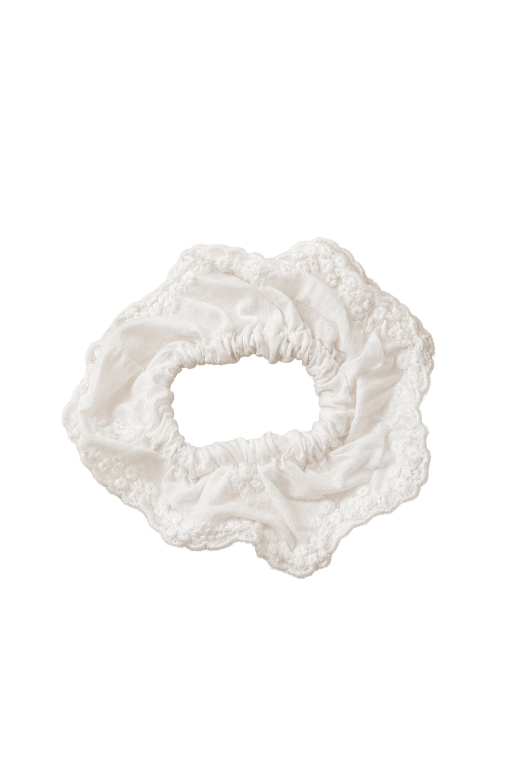 Lait Ruffle Scrunchie
